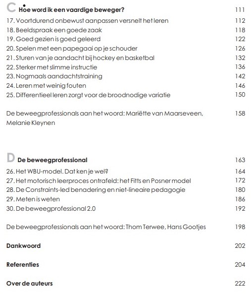 Inhoud 2 Leerbewegen